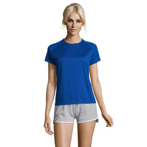 Tee-Shirt Femme Manches Raglan Sporty Personnalisé Women - SOL'S | Royal Blue