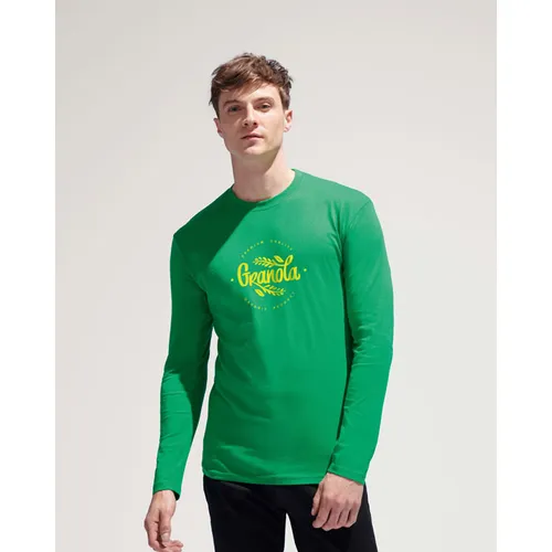 Tee-Shirt Homme Col Rond Manches Longues Personnalisé Monarch - SOL'S