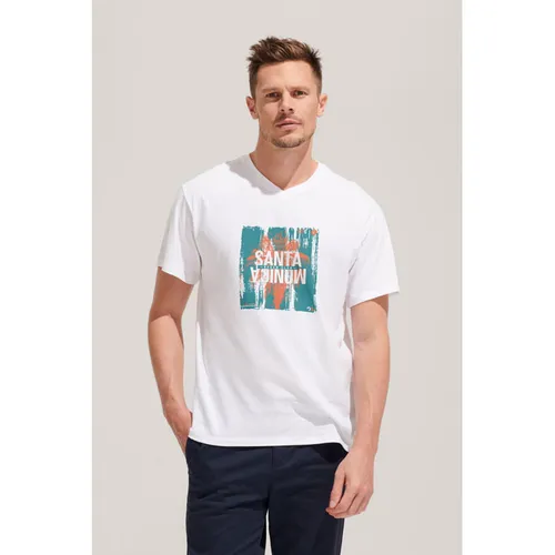 Tee-Shirt Homme Col ‘’V’’ Victory Personnalisé - SOL'S