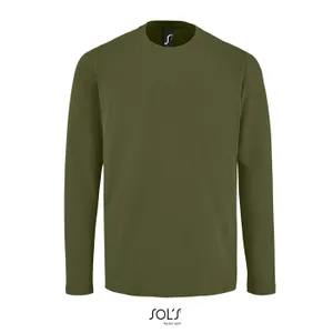 Tee-Shirt Homme Manches Longues Personnalisé Imperial Lsl Men - SOL'S | Dark Khaki