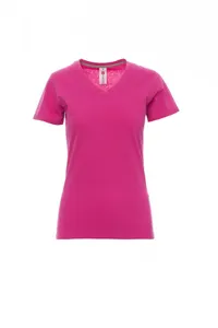 Tee-shirts jersey - V-NECK LADY | Fuchsia