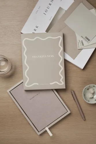 Thankfulness Journal intime personnalisé en papier recyclé GRS - Vinga