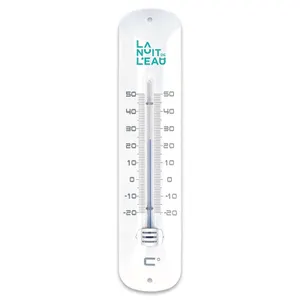 Thermometre metal laque publicitaire 30cm