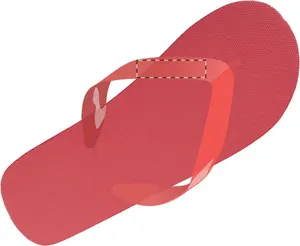 Tongs personnalisées - Boracay | Rouge