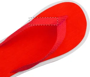Tongs personnalisées - Malibu | Rouge / Blanc