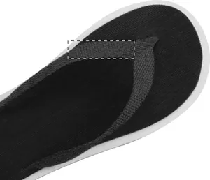 Tongs personnalisées - Malibu | Noir / Blanc