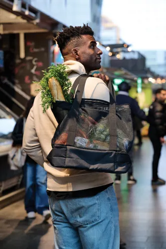 Tote bag isotherme 2 en 1 personnalisé en rPET AWARE™ Iqlo - XD Collection