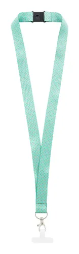 Tour de cou publicitaire pour téléphone portable personnalisable en RPET - Subyard Mobile Slim Safe