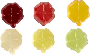 Trèfle à quatre feuilles en gommes de fruits 15g