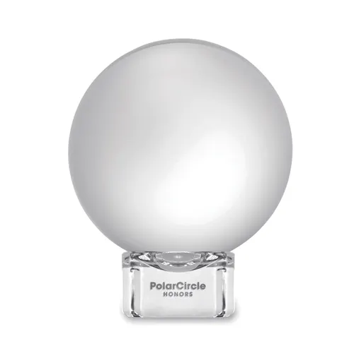 Trophée en verre Rond personnalisé - Glassward