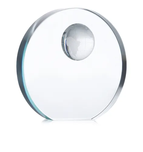 Trophée globe en verre personnalisé - Mondal
