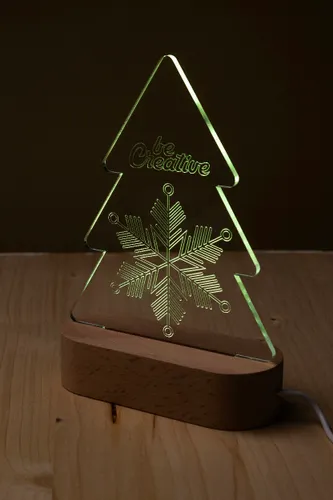 Trophée lumineux LED sapin personnalisé - Woodify Xmas