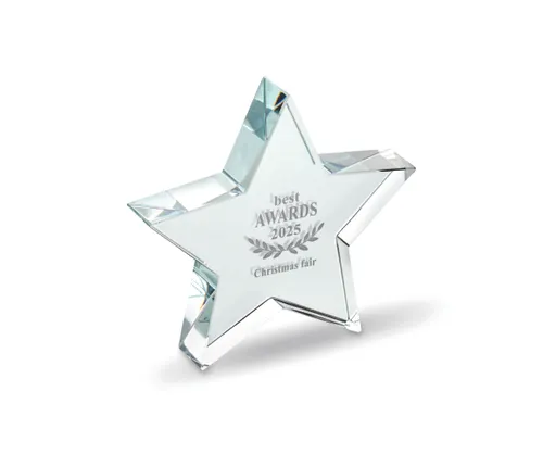 Trophée publicitaire en verre Etoile - Starward