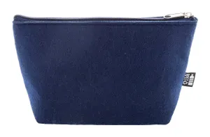 Trousse de maquillage personnalisée en RPET - Refelt Beauty | Bleu Foncé