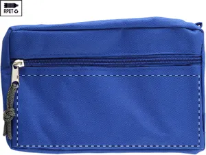 Trousse de maquillage publicitaire en RPET - Cosmax | Bleu