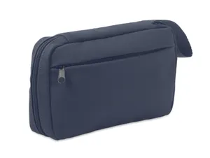 Trousse de toilette 600D RPET - Vanit | Bleu Marine