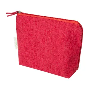 Trousse de toilette en coton recyclé - Cospex | Rouge