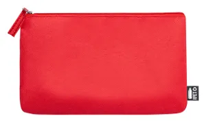 Trousse de toilette publicitaire en rpet - Vanitax | Rouge