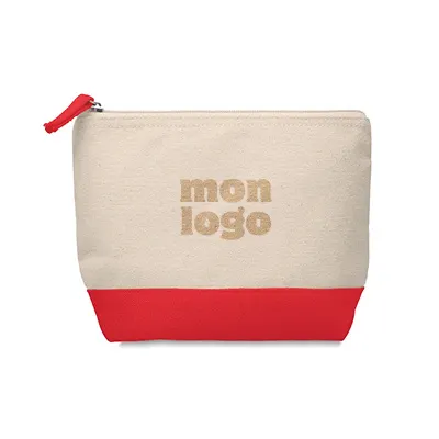 Trousse personnalisable en coton bicolore - Kleuren