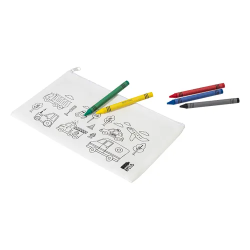 Trousse stylos à colorier en RPET - Gocolo