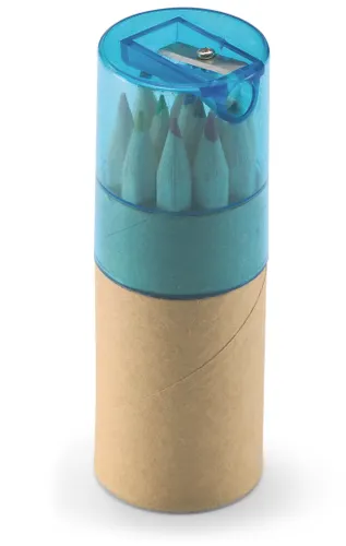 Tube 12 crayons de couleur personnalisable - Lambut