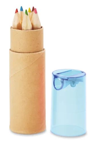 Tube de 6 crayons de couleur personnalisable - Petit Lambut