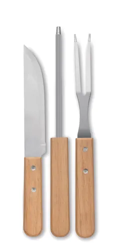 Ustensiles BBQ en acier inox. - Tooldera