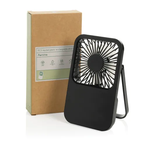 Ventilateur de bureau en plastique recyclé RCS Aervina - XD Collection