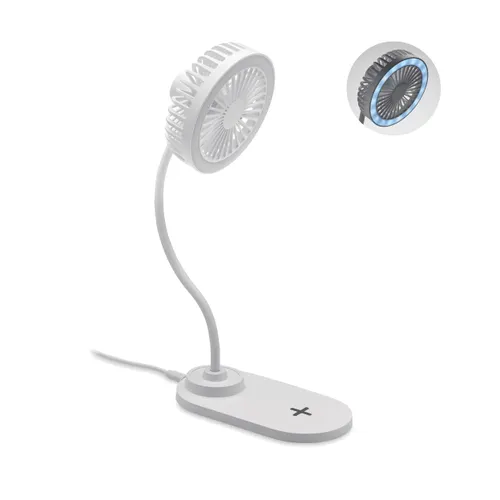 Ventilateur de bureau publicitaire et chargeur induction - Viento