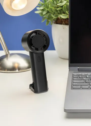 Ventilateur portable en plastique recyclé RCS Twist - XD Collection