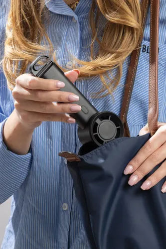 Ventilateur portable en plastique recyclé RCS Twist - XD Collection