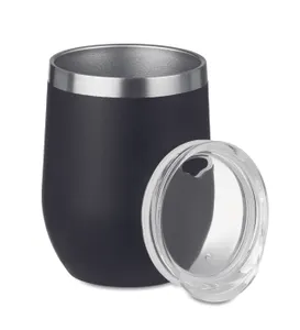 Verre double paroi personnalisé 300ml - Chin Chin | Black