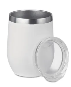Verre double paroi personnalisé 300ml - Chin Chin | White