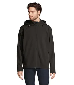 Veste Capuche Personnalisé Softshell Homme Race Hooded Men - SOL'S | Noir