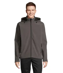 Veste Capuche Personnalisé Softshell Homme Race Hooded Men - SOL'S | Anthracite