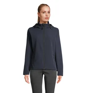 Veste Capuche Softshell Personnalisée Femme Race Hooded Women - SOL'S | French Marine