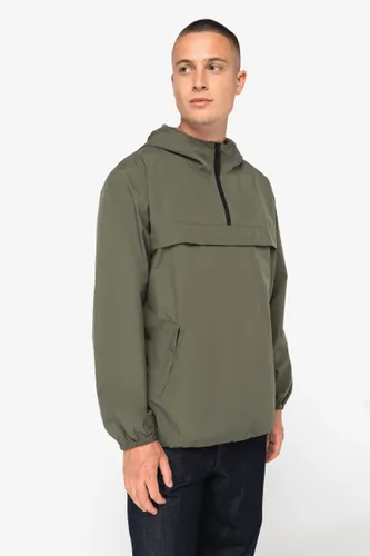 Veste coupe-vent imperméable écoresponsable quart zip unisexe - Native Spirit