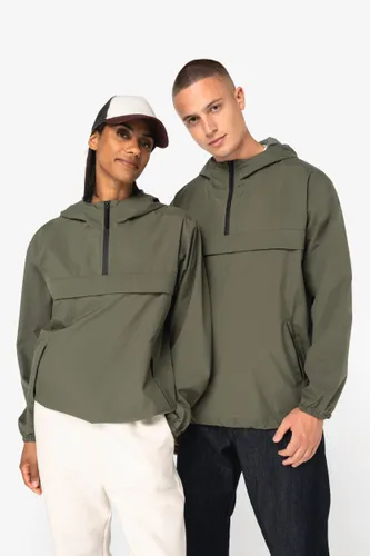 Veste coupe-vent imperméable écoresponsable quart zip unisexe - Native Spirit