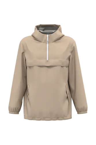 Veste coupe-vent imperméable écoresponsable quart zip unisexe - Native Spirit