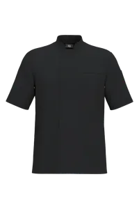 Veste de cuisine écoresponsable et respirante manches courtes unisexe - WK. Designed To Work | Black