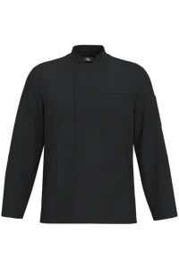 Veste de cuisine écoresponsable et respirante manches longues unisexe - WK. Designed To Work | Black