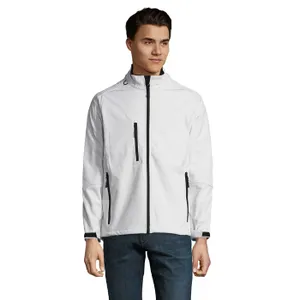 Veste Homme Zippée Softshell Relax Personnalisé - SOL'S | White