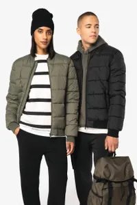 Veste matelassée écoresponsable à col teddy unisexe - Native Spirit