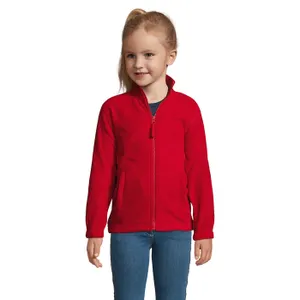 Veste Micropolaire Zippée Personnalisée Enfant North Kids - SOL'S | Red