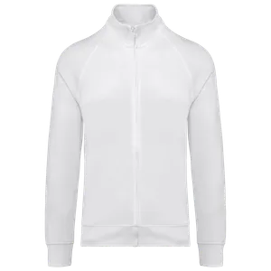 Veste molleton coton manches raglan unisexe - WK. Designed To Work | White