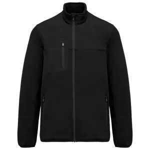 Veste recyclée en polytricot homme - WK. Designed To Work | Black