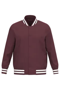 Veste teddy rembourrée écoresponsable unisexe - Native Spirit | Dark Cherry