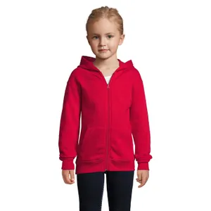 Veste Zippée Personnalisée À Capuche Stone Kid - SOL'S | Red