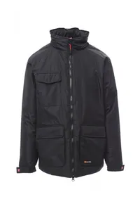 Veste pongee ripstop personnalisée - RENEGADE MID | Noir / Gris acier