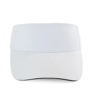 Visière sport en coton - K-up | White / Navy